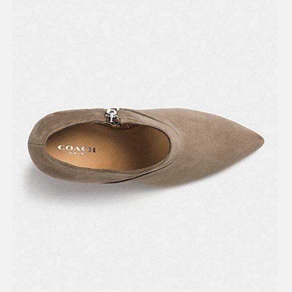 COACH Oakdale Bootie in Slate, Leather Pointed Ankle Booties Shoes. Size: 5.5 - Picture 2 of 14